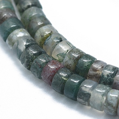 Natural Moss Agate Beads Strands Beadpark