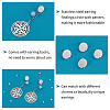 Unicraftale 160Pcs 304 Stainless Steel Stud Earring Findings and 160Pcs Plasric Ear Nuts STAS-UN0034-91-4