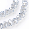 Electroplate Glass Beads Strands X-GLAA-K027-PL-A02-3