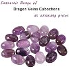 Natural Amethyst Flat Back Cabochons PH-G-G741-13x18mm-3