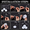 Plastic Minifigures Display Stands with Adjustable Snake Bone Bracket ODIS-WH0070-81B-4