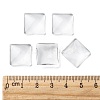 Transparent Glass Square Cabochons GGLA-S022-15mm-5