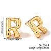 Brass Stud Earrings UV9543-18-1