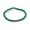 Synthetic Malachite Beaded Stretch Bracelets BJEW-A117-A-16-2