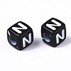 Opaque Acrylic Beads SACR-N002-01N-3