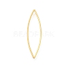 Brass Open Back Bezel Link Rings KK-B152-08B-G-1