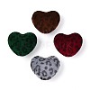 Flocking Opaque Acrylic Beads OACR-T030-04M-1