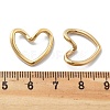 PVD Vacuum Plating 304 Stainless Steel Heart Linking Rings STAS-R130-08G-3