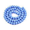 Opaque Solid Color Imitation Jade Glass Beads Strands LS-EGLA-A044-P8mm-D17-2