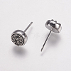 Resin Imitation Druzy Quartz Earring EJEW-E226-01P-06-2