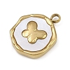 Natural White Shell Pendants STAS-D385-01B-G-2