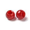 Natural White Jade(Dyed) European Beads G-N342-03Q-2