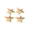 Brass Micro Pave Cubic Zirconia Pendants KK-E788-05A-2