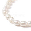 Natural Baroque Keshi Pearl Beaded Necklace with 304 Stainless Steel Clasp for Women NJEW-JN04083-2