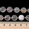 Natural Purple Phantom Quartz Purple Lodolite Quartz Beads Strands G-C116-A184-01-5