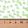 6/0 Inside Colours Transparent Glass Seed Beads SEED-T007-07D-4