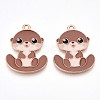 Alloy Enamel Pendants ENAM-T022-02D-02-1