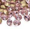 Faceted Oval Glass Pointed Back Rhinestone Cabochons RGLA-A010-6x8mm-S26-1
