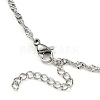Non-Tarnish 304 Stainless Steel Singapore Chain Necklaces NJEW-JN02930-01-3