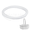 90M Round Plastic Rattan Cord OCOR-WH0077-134C-1