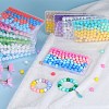 80Pcs 4 Style Round Silicone Focal Beads SIL-SZ0001-22J-6