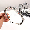 Glass Rhinestone Hair Bands OHAR-PW0007-39G-1