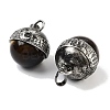 Natural Tiger Eye Sphere Pendants G-Q163-07AS-02-2