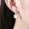 925 Sterling Silver Stud Earrings EJEW-BB33942-7