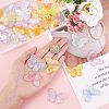 48Pcs 6 Colors Electroplate Acrylic Pendants PACR-FH0001-04-3