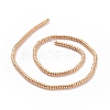 Electroplate Non-magnetic Synthetic Hematite Beads Strands G-L485-04B-LG-2