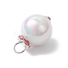Imitation Pearl Acrylic Pendants PALLOY-JF04349-6