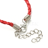 Trendy Braided Imitation Leather Bracelet Making BJEW-YW0001-09-2