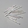 Transparent Colours Rainbow Glass Twist Bugle Beads GLAA-WH0039-11C-1
