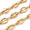 3.28 Feet PVD Vacuum Plating 304 Stainless Steel Coffee Bean Chains X-CHS-G011-14G-1