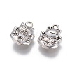 Tibetan Style Zinc Alloy Lucky Kitten Charms X-PALLOY-ZN63199-AS-2