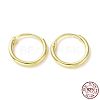 925 Sterling Silver Huggie Hoop Earrings EJEW-K258-02A-G-1