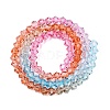 Gradient Color Baking Paint Glass Bead Strands LS-DGLA-A039-T6mm-A016-2