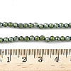 Electroplate Synthetic Magnetic Hematite Beads Strands G-A263-B01-02B-4