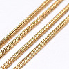 3.28 Feet Handmade Ion Plating(IP) 304 Stainless Steel Round Snake Chains X-STAS-P203-J02-1