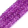 Crackle Transparent Glass Beads Strands GLAA-N074-02A-07-1