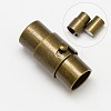 Brass Locking Tube Magnetic Clasps X-KK-Q089-AB-2