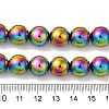 Electroplated Synthetic Magnetic Hematite Beads Strands G-I364-K01-07-4