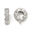 Brass Micro Pave Cubic Zirconia Tube Bails KK-U050-08P-1