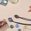 Braided Waxed Cotton Thread Cords Macrame Pouch Necklace Making AJEW-SW00017-3