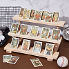 3-Tier Wood Jewelry Display Card Display Riser Stands ODIS-WH0086-104A-2