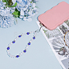 1Pc Evil Eye Lampwork Phone Hand Strap Chains HJEW-BM0001-49-4