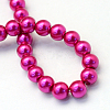 Baking Paint Pearlized Glass Pearl Round Bead Strands HY-Q003-4mm-17-4