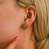Bird Head Brass Micro Pave Cubic Zirconia Stud Earrings FS-WGB6FCA-01-2