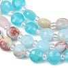 Dyed Natural White Jade & Yellow Aventurine & Synthetic Shoushan Stone Beads Strands G-Z135-B08-5