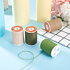 4 Rolls 4 Colors Round Waxed Polyester Cord YC-TA0001-27B-6